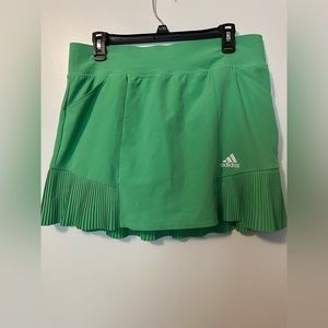 Green adidas golf skort